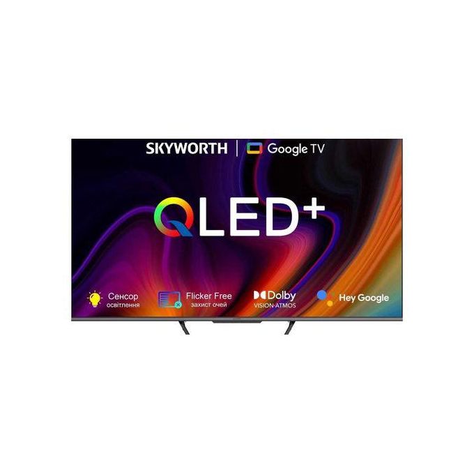 Skyworth 55” 4K QLED GOOGLE TV,VOICE CONTROL TECHNOLOGY, FRAMELESS