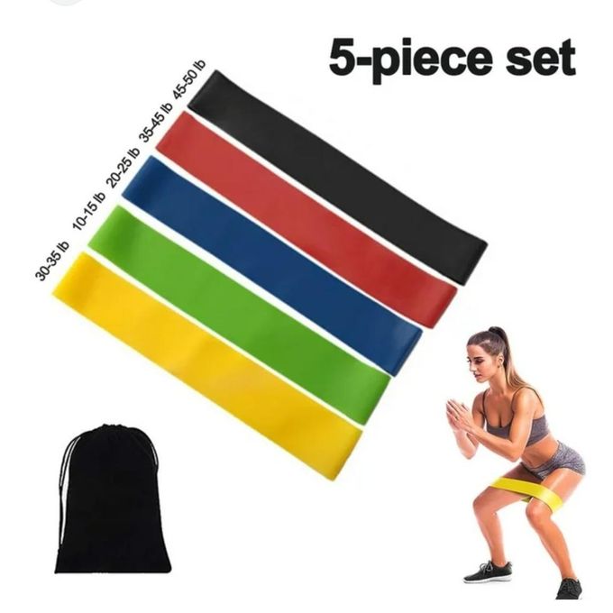 Exercise Premium Resistance Bands 5pc Set