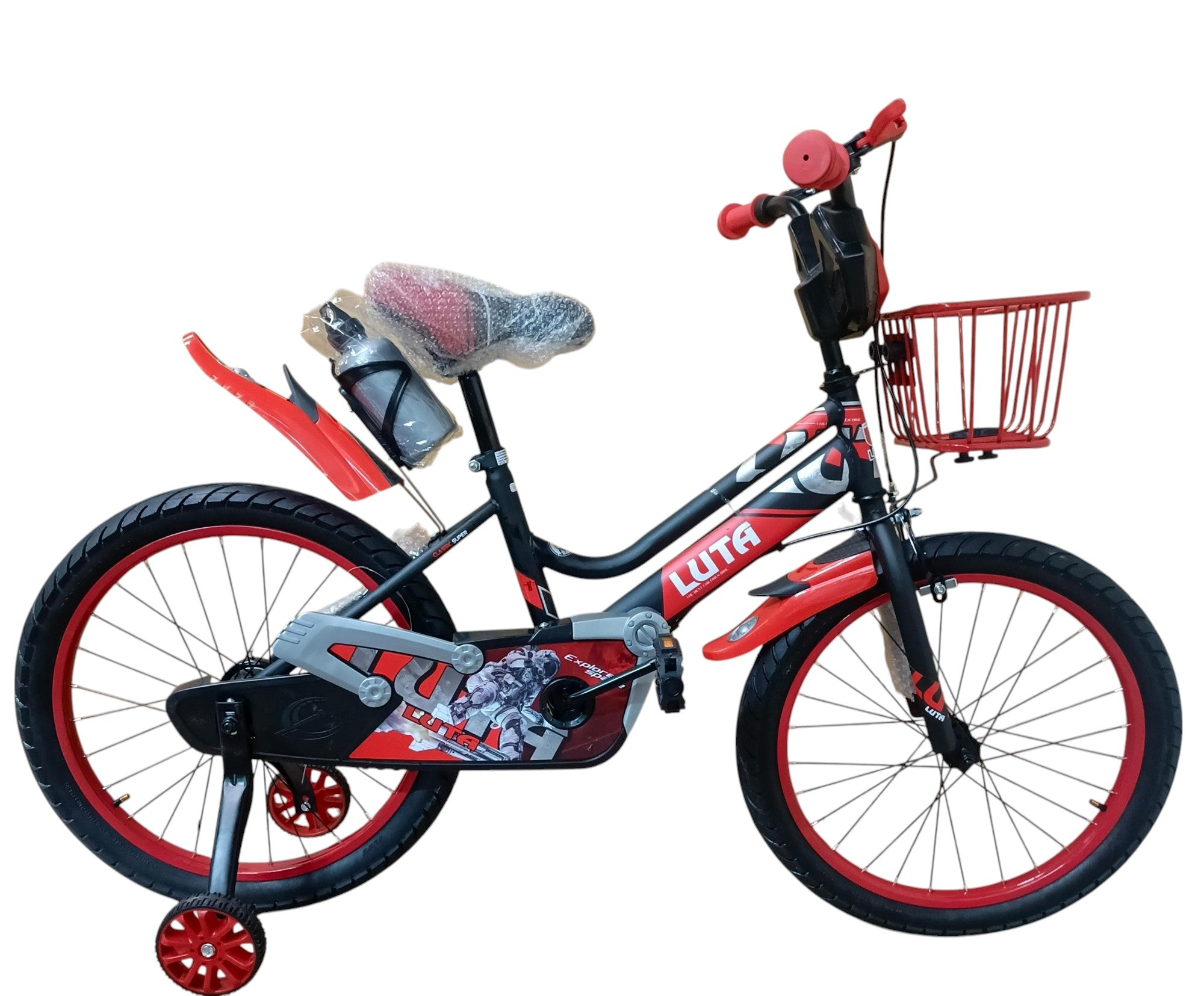 Luta kids bike size 20 with curved flame