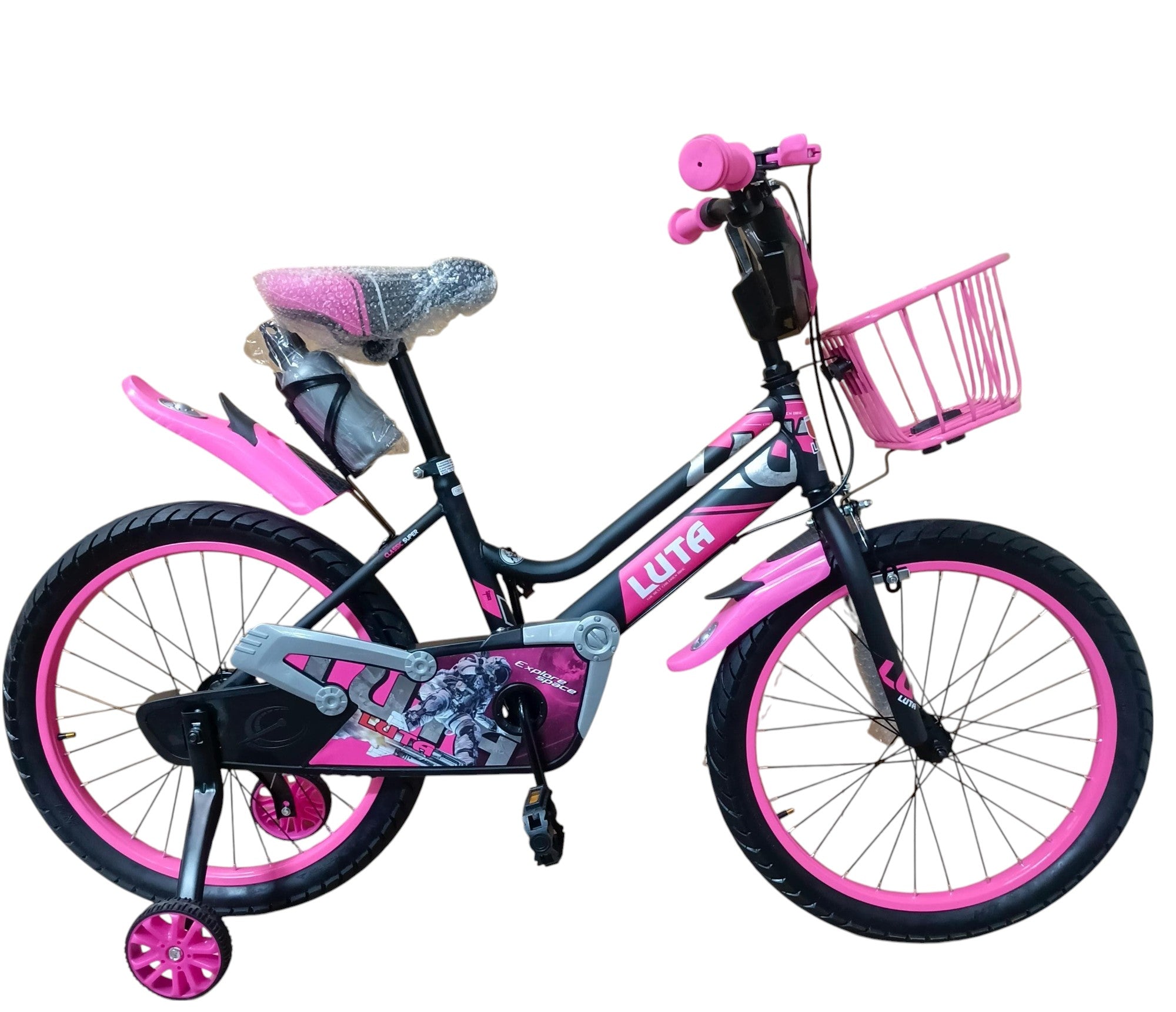 Luta kids bike size 20 with curved flame