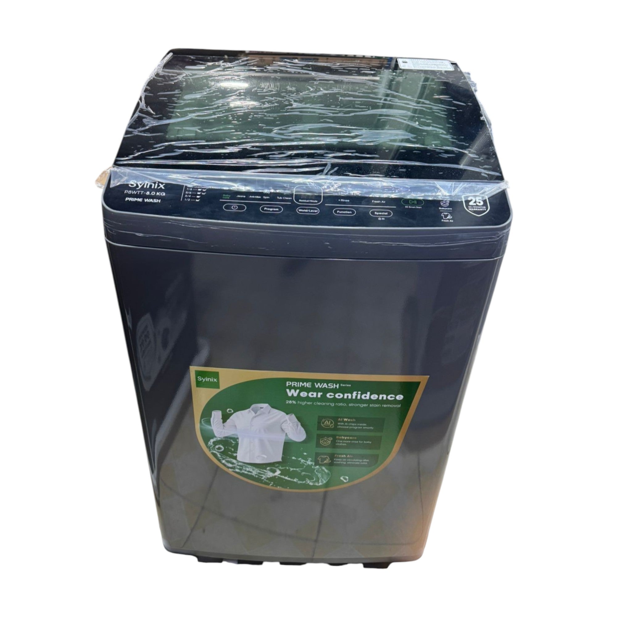 Syinix 8kg Top Load Full Automatic Washing Machine