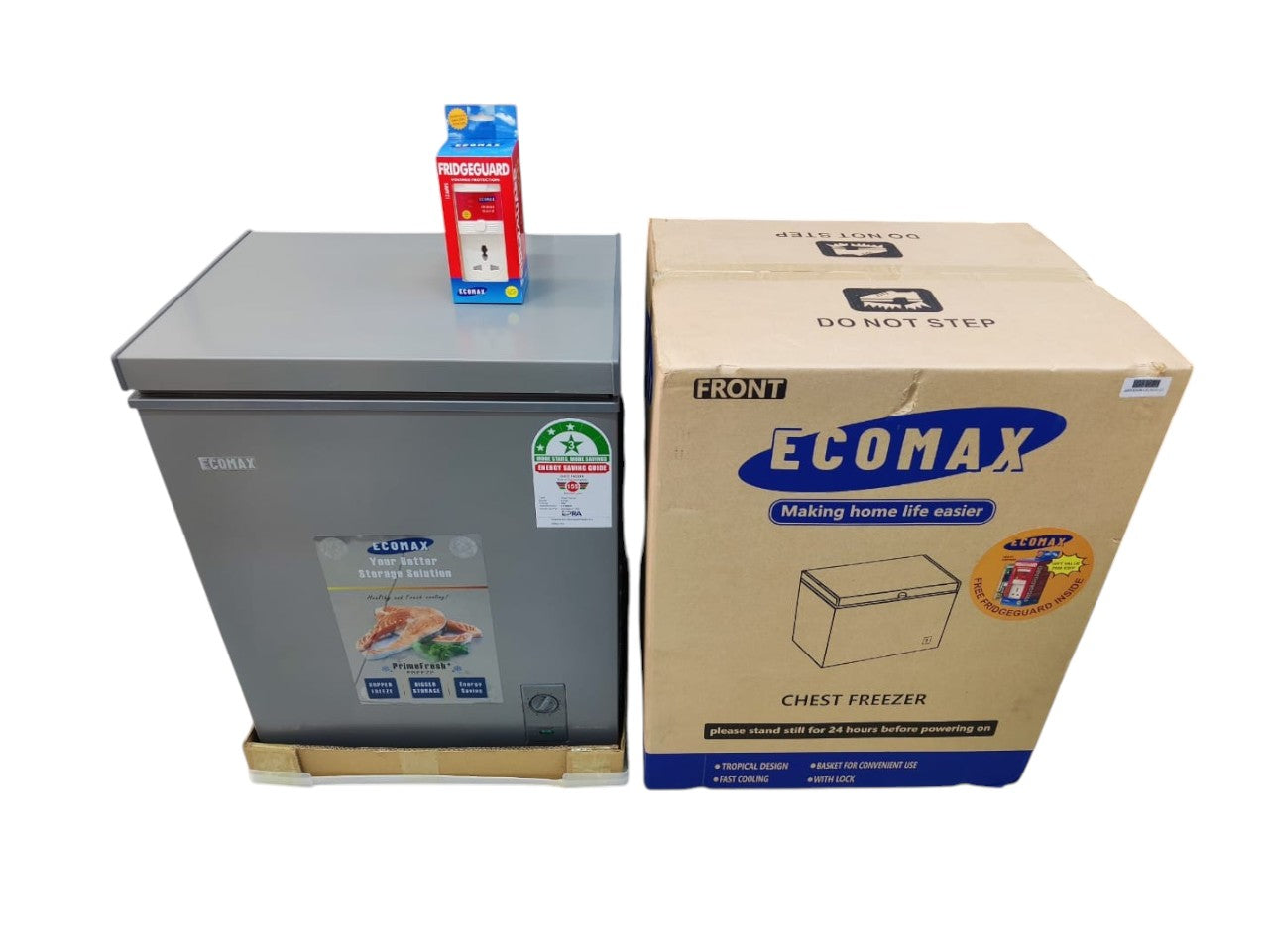 Ecomax 60L Chest Freezer free fridge guard