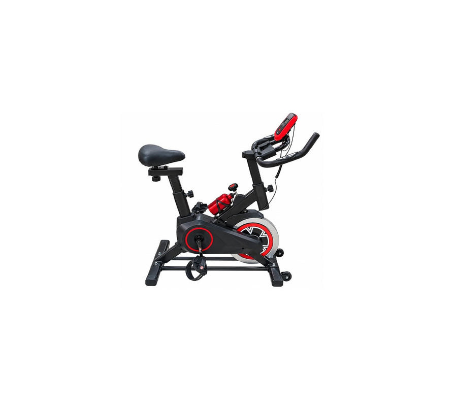 Euromax EM-S500R Indoor Exercise Spin Bike – Black & Red