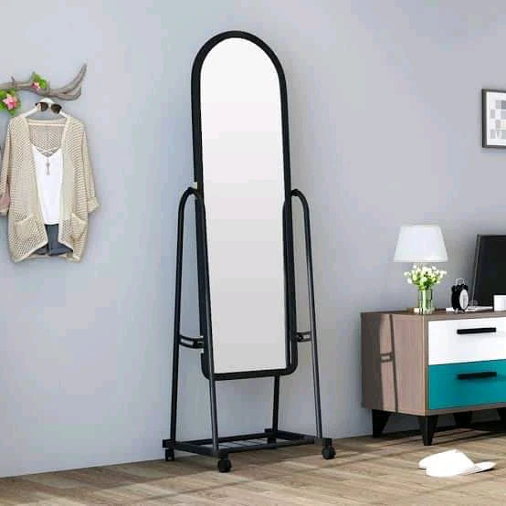 Dressing Mirror with Wheels with shoes Rack W 36CM
