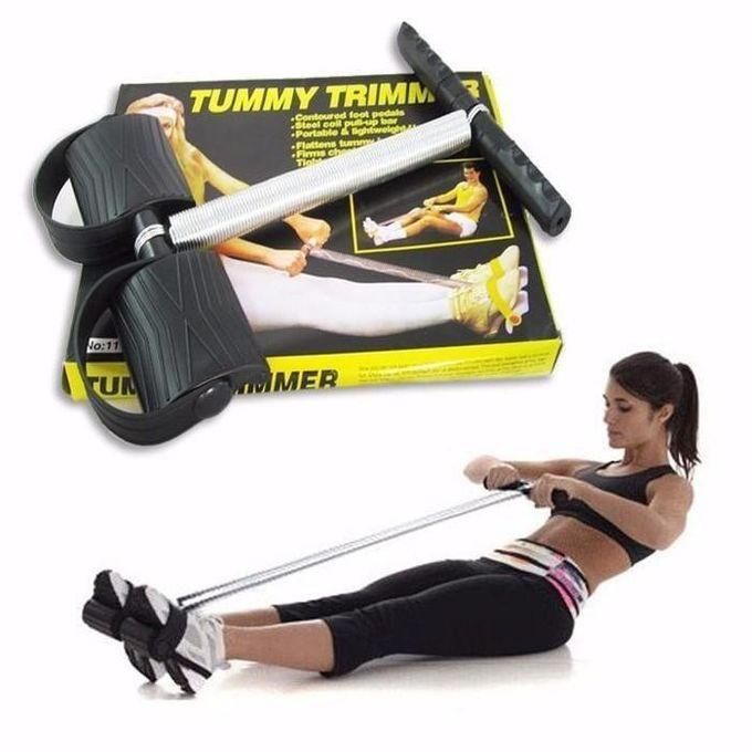 Tummy Trimmer Elastic Sit Up Pull Rope Pedal Resistance Band Powerful Spring Drawstring Tummy Trimmer