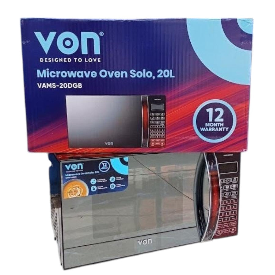 Von VAMS-20DGB 20L Microwave Oven (Solo)